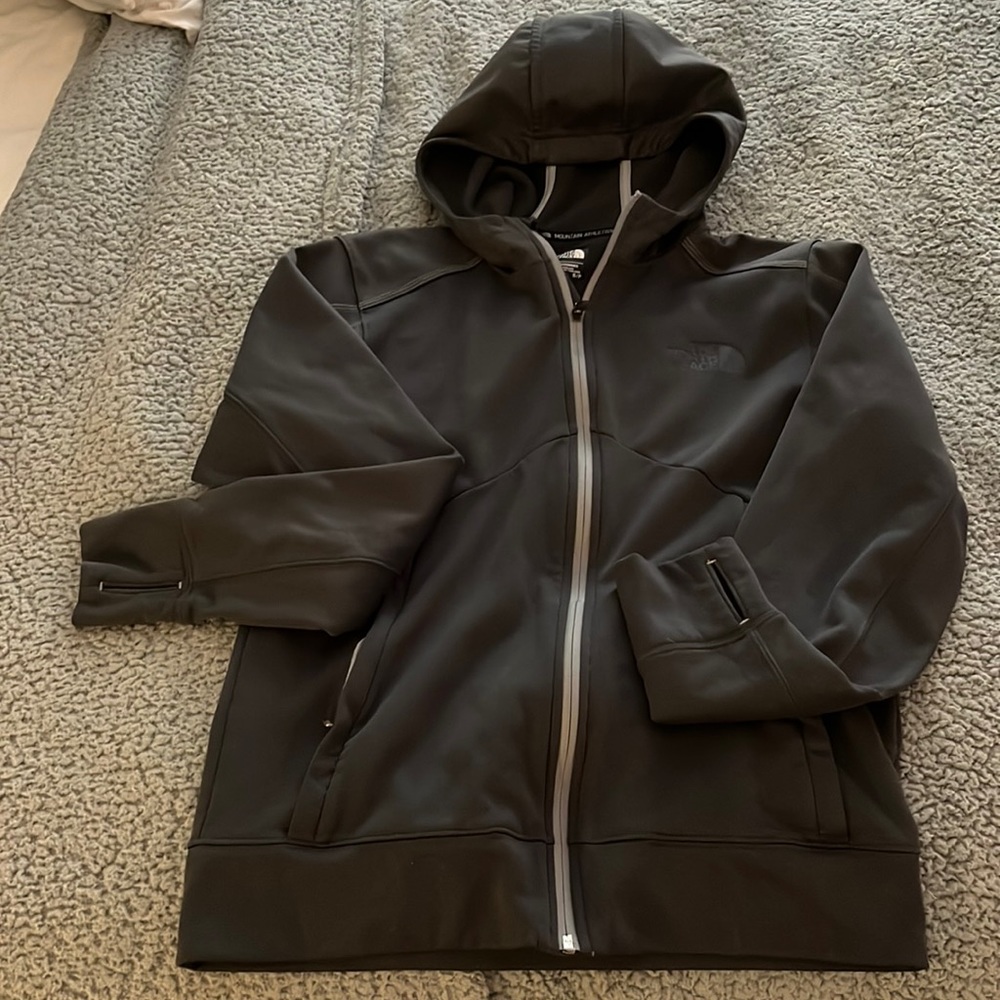Men’s light full zip north face hoodie size small